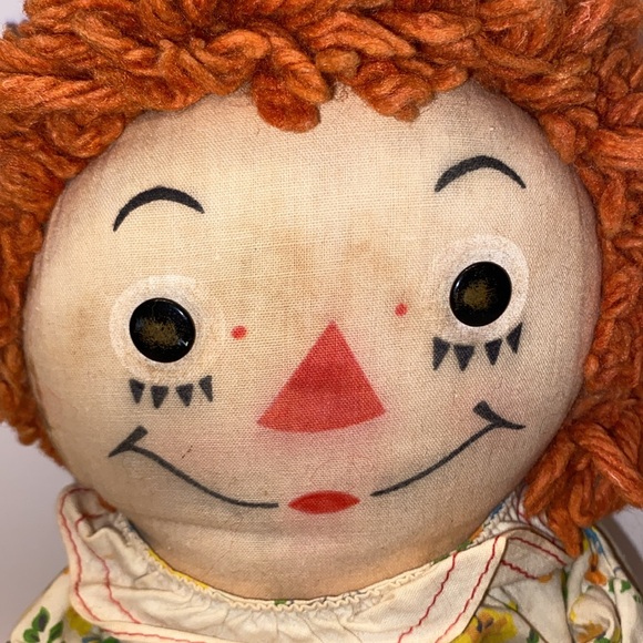 Vintage Raggedy Ann doll, approximately 20”, metal eyes - Picture 3 of 16